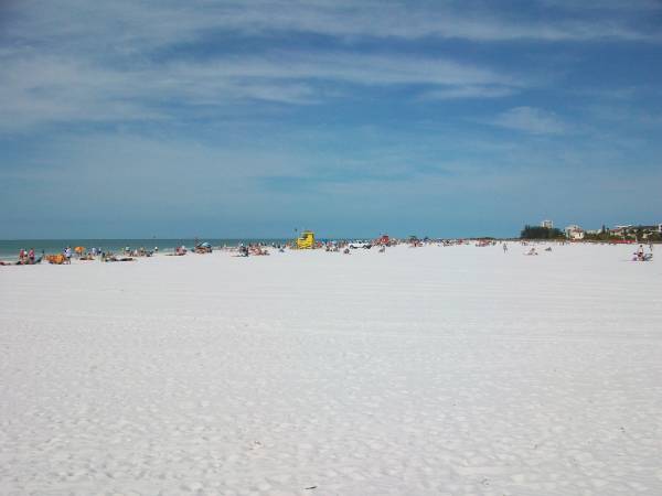 Siesta Beach is Very Wide & Allows Privacy for All